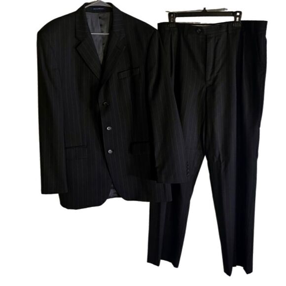 Ralph Lauren Suit- Black Pin Stripe